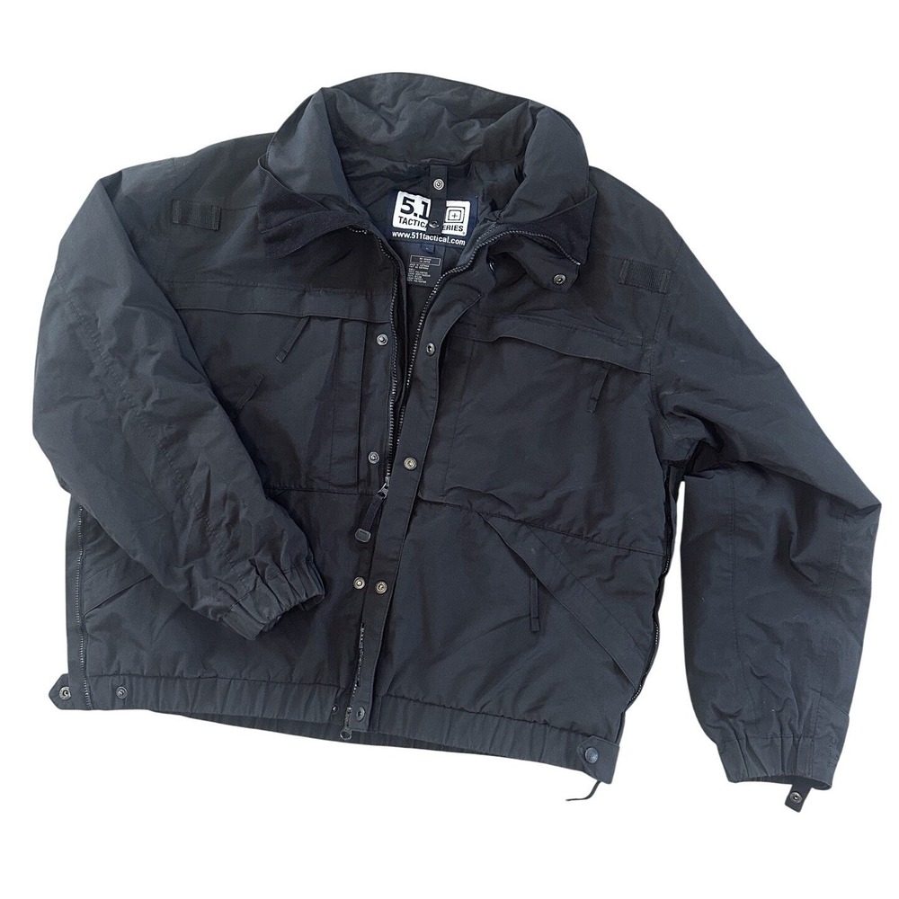 5.11 Tactical Series Men's Patrol Jacket Shell Black Large 48017 Duty Security